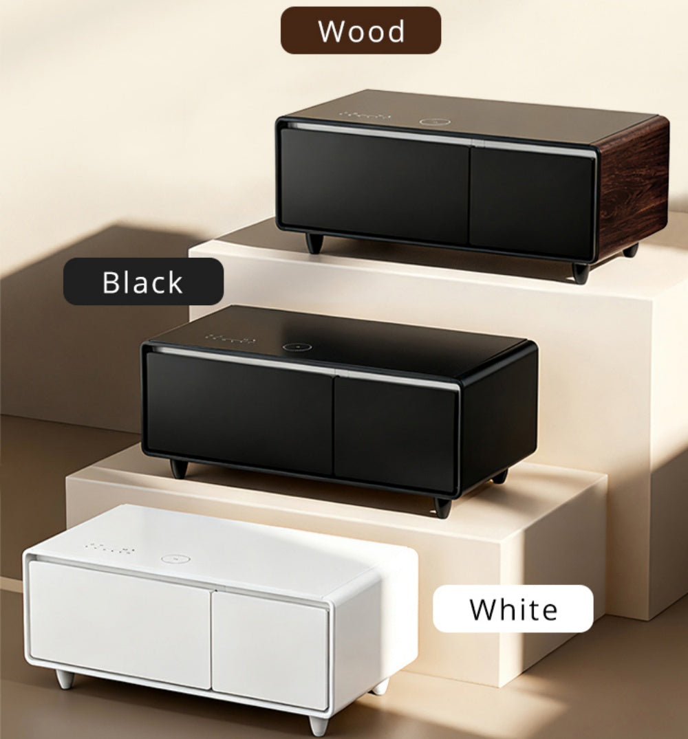 Multifunctional Coffee Table with Refrigerator