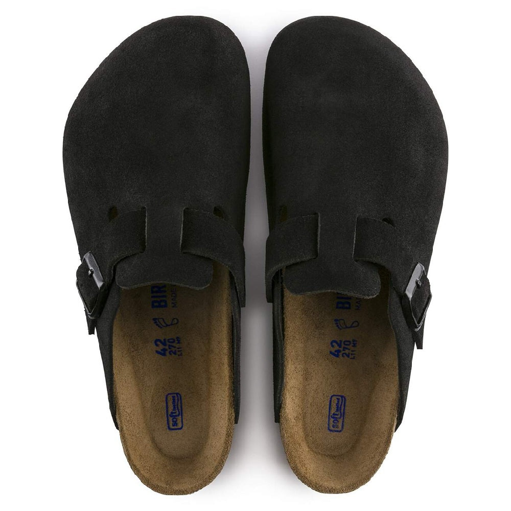 Unisex Birkenstock Boston Soft Footbed Narrow Fit Black (0660473) Sneakers - Premium Brand Shoes for Men and Women