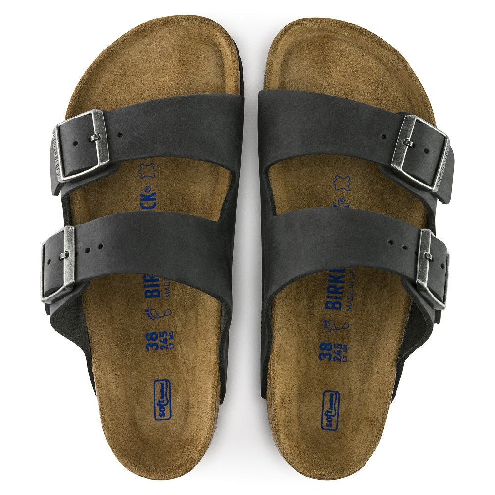 Unisex Birkenstock Arizona Soft Footbed Narrow Fit Black (0752483) Sneakers - Premium Brand Shoes for Men and Women