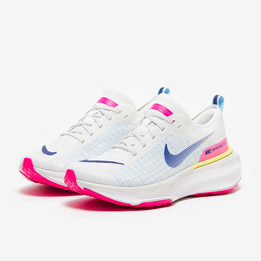 Nike Invincible Run Flyknit 3 - White/Deep Royal Blue