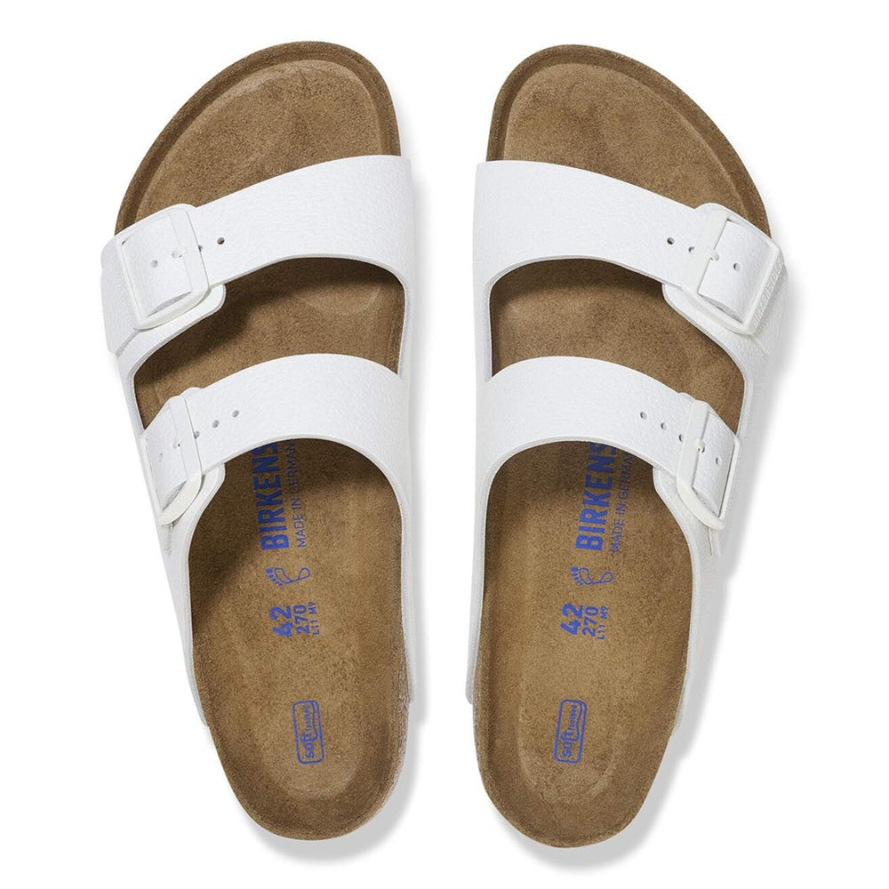 Unisex Birkenstock Arizona Soft Footbed Narrow Fit White (1024952) Sneakers - Premium Brand Shoes for Men and Women