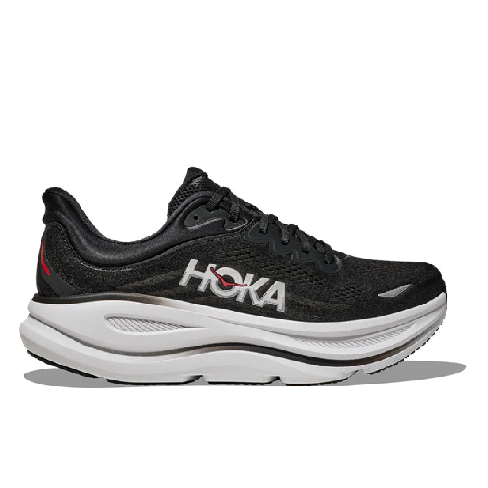 Men's HOKA Bondi 9 Black/vermillion (1162011-bkvr) Sneakers - Premium Brand Shoes for Men and Women