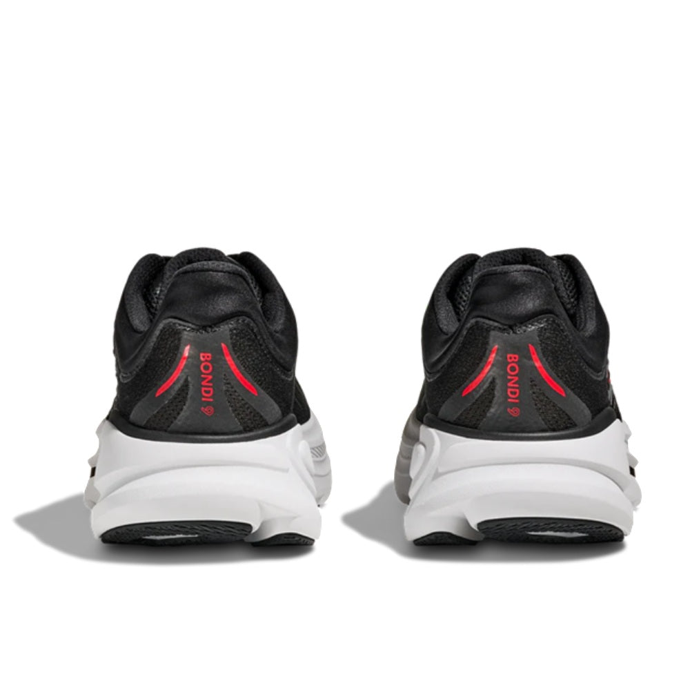 Men's HOKA Bondi 9 Black/vermillion (1162011-bkvr) Sneakers - Premium Brand Shoes for Men and Women