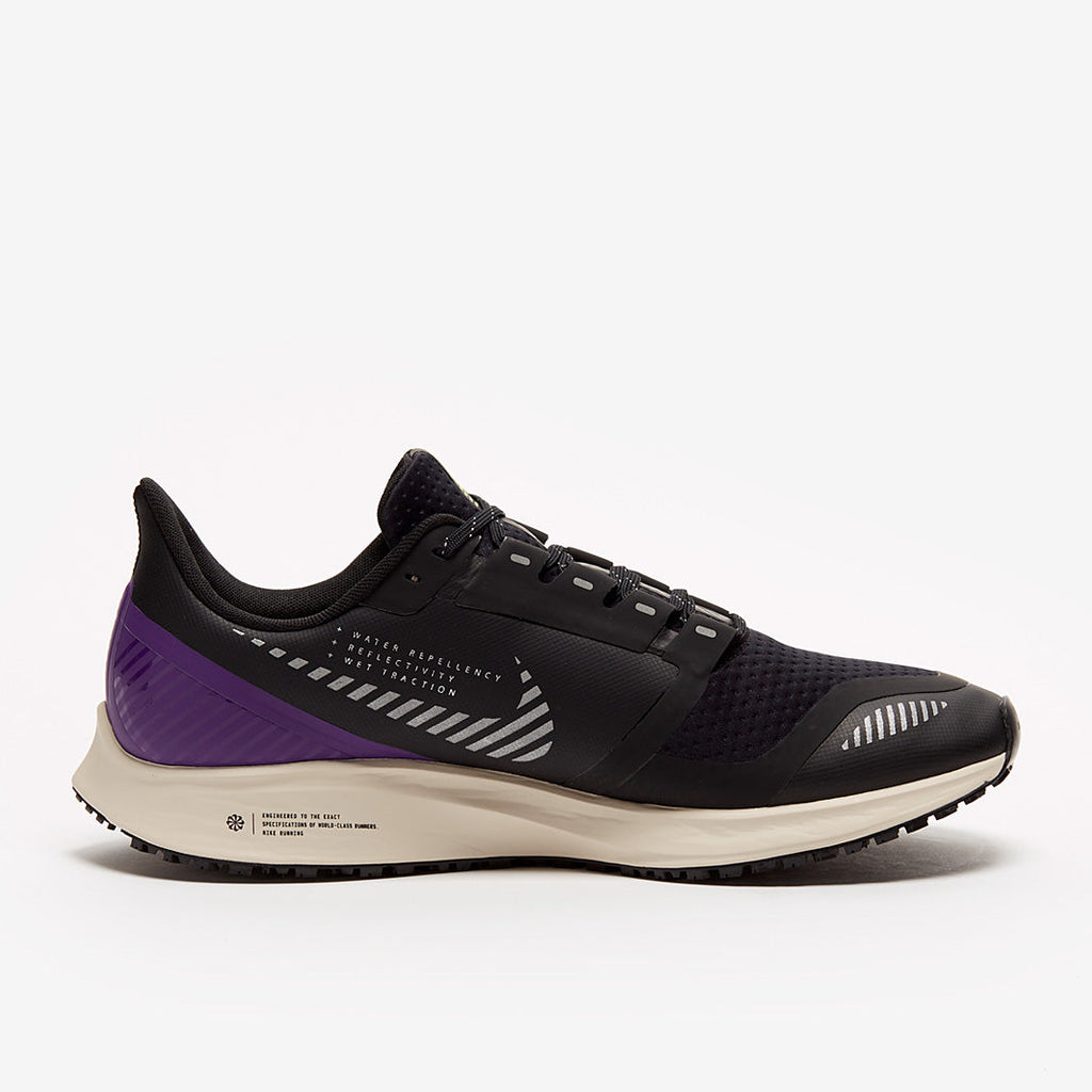 Nike Air Zoom Pegasus 36 Shield  - Black/Silver-Desert Sand