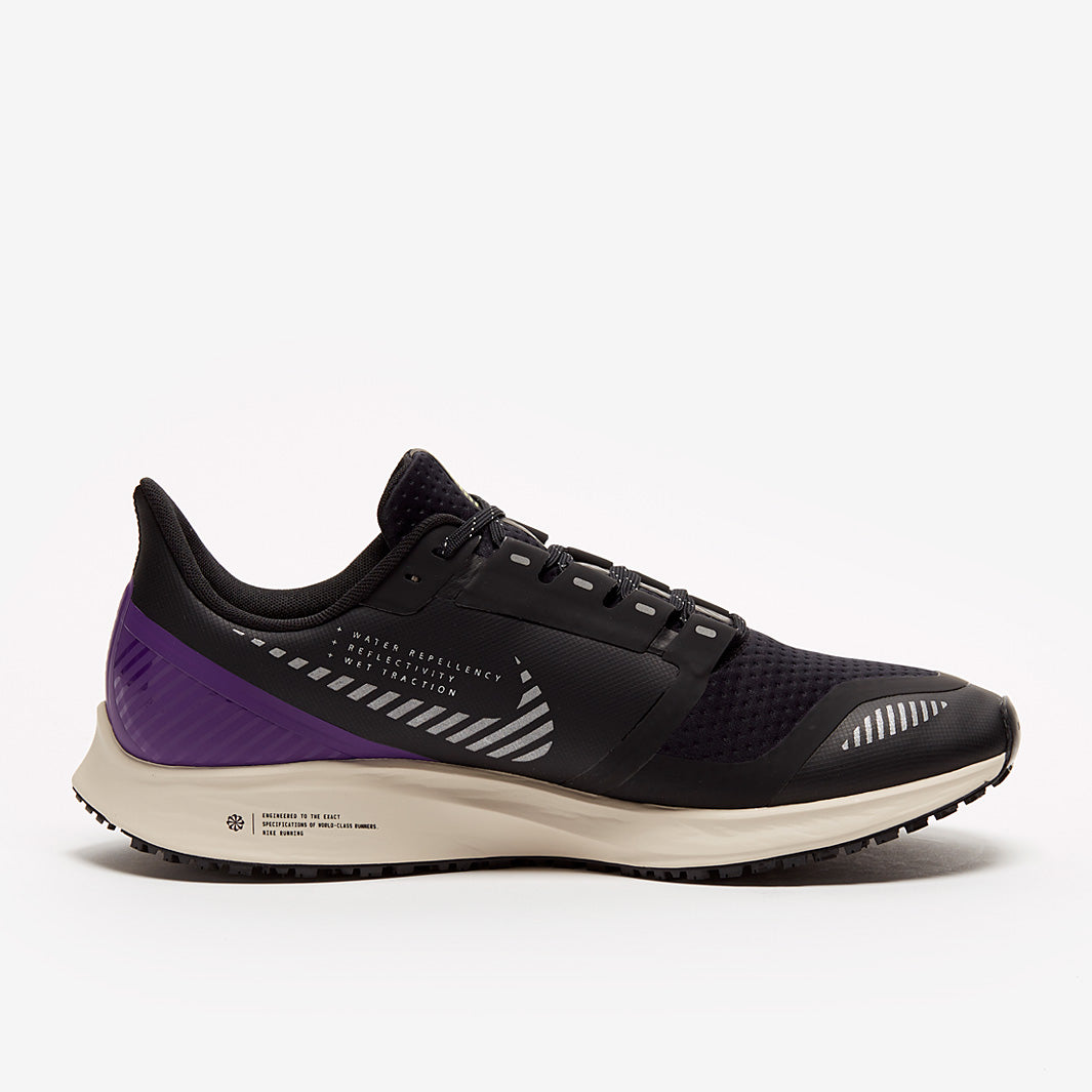 Nike Air Zoom Pegasus 36 Shield  - Black/Silver-Desert Sand