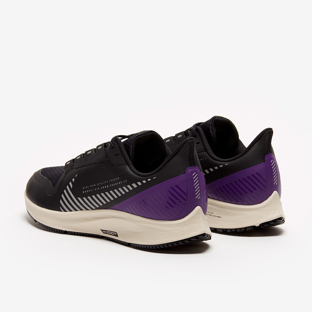 Nike Air Zoom Pegasus 36 Shield  - Black/Silver-Desert Sand