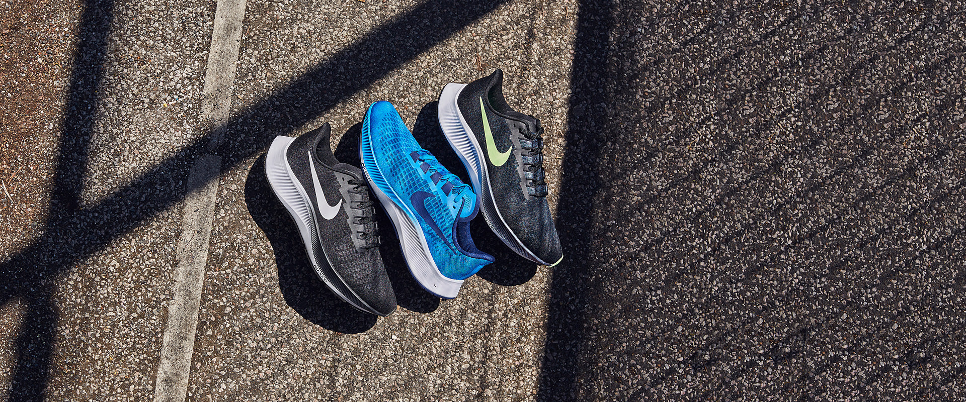 Nike Air Zoom Pegasus 37 - Black/Lime Blast-Blue
