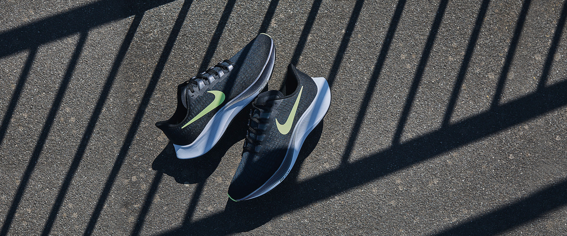 Nike Air Zoom Pegasus 37 - Black/Lime Blast-Blue