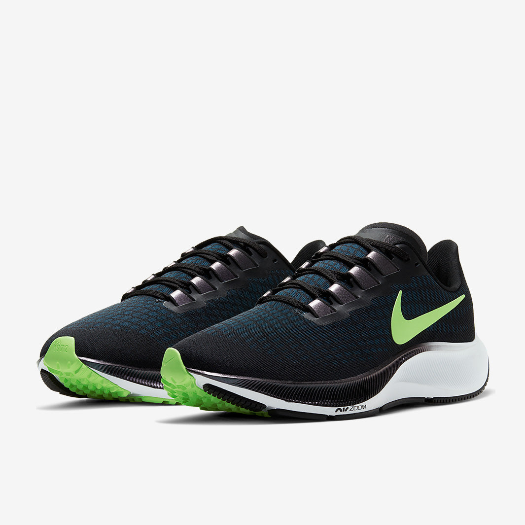Nike Air Zoom Pegasus 37 - Black/Lime Blast-Blue