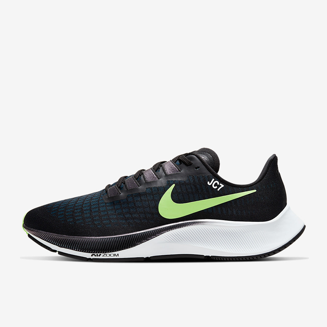Nike Air Zoom Pegasus 37 - Black/Lime Blast-Blue
