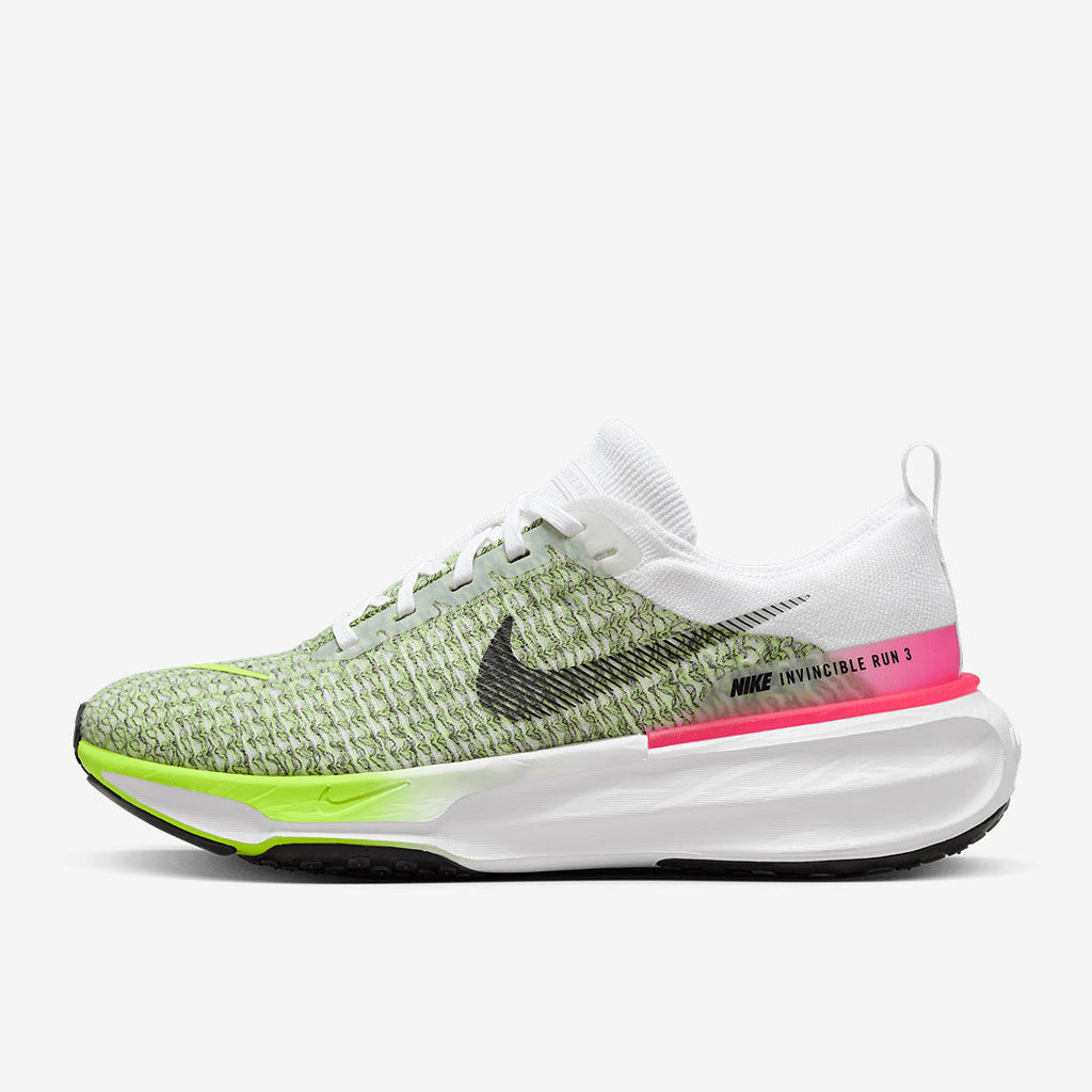 Nike Invincible Run Flyknit 3 - White/Black-Volt