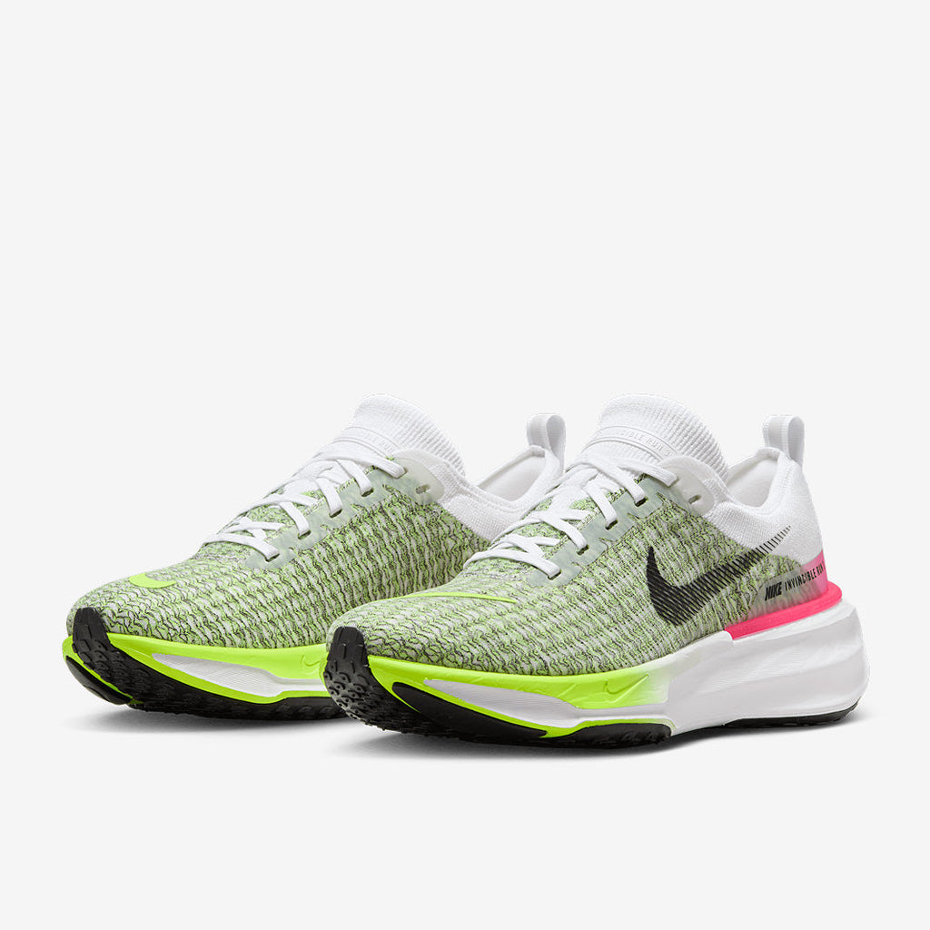 Nike Invincible Run Flyknit 3 - White/Black-Volt