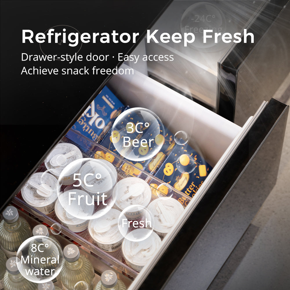 Multifunctional Coffee Table with Refrigerator