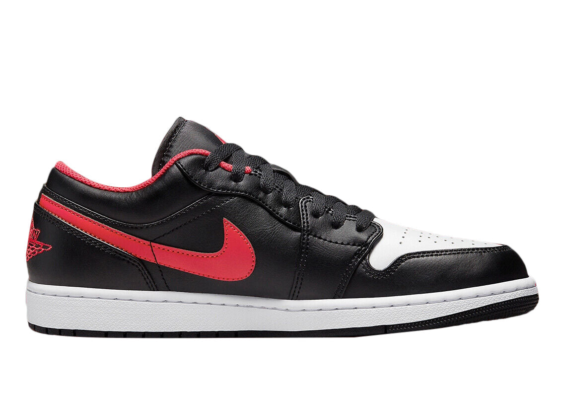 Men's Jordan 1 Low "white Toe" Black/fire Red-white (553558 063) Sneakers - Premium Brand Shoes for Men and Women