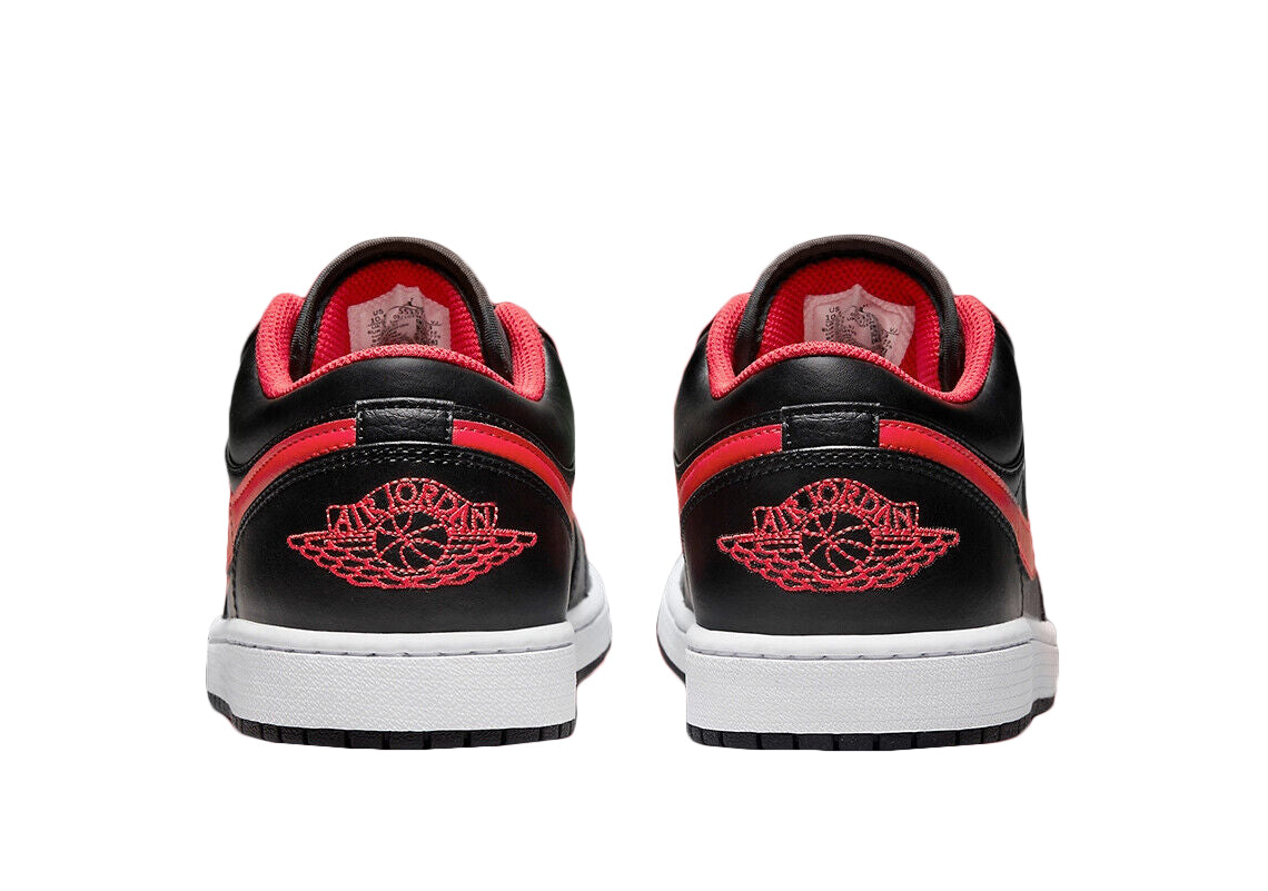 Men's Jordan 1 Low "white Toe" Black/fire Red-white (553558 063) Sneakers - Premium Brand Shoes for Men and Women