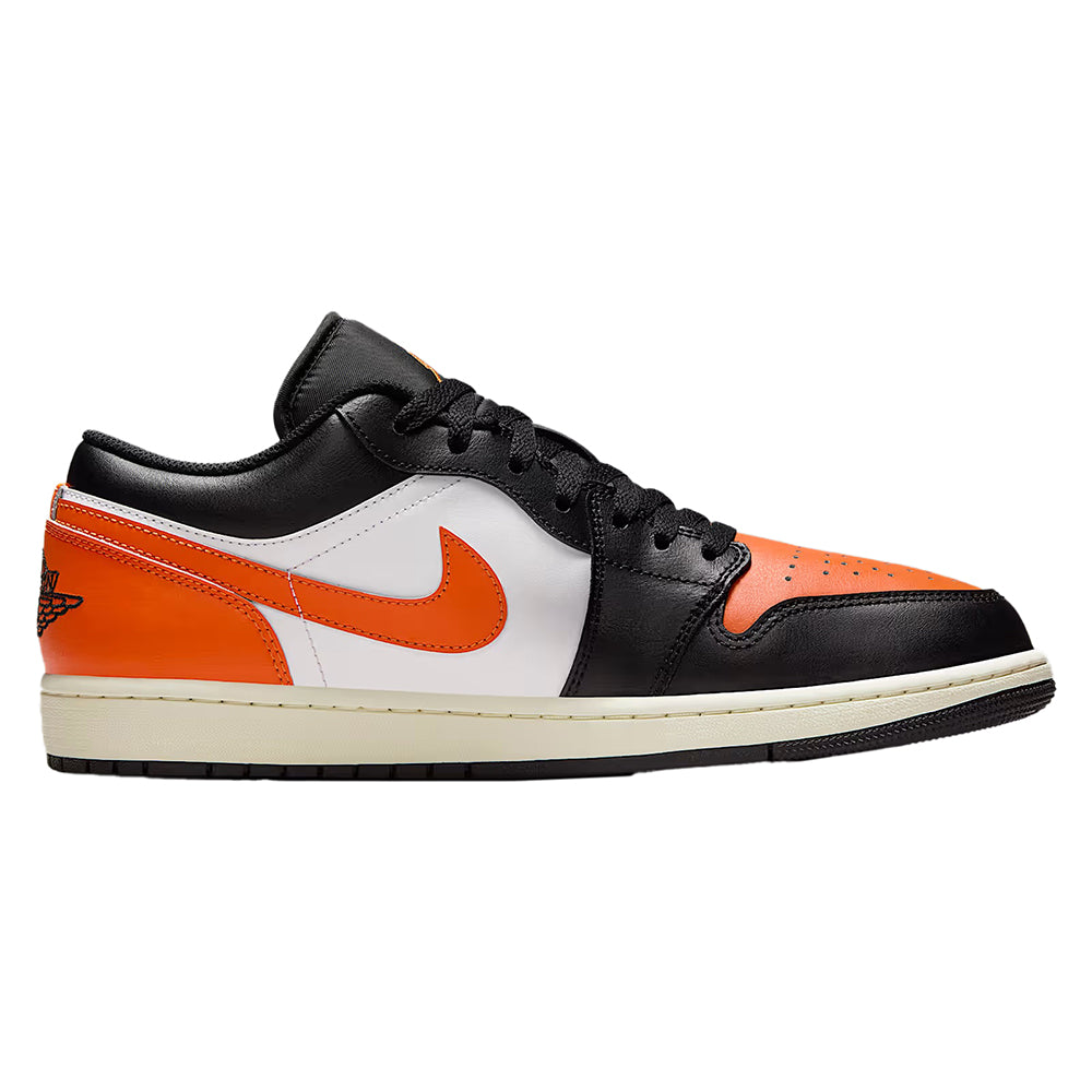 Men's Jordan 1 Low Black/starfish-white-sail (553558 081) Sneakers - Premium Brand Shoes for Men and Women