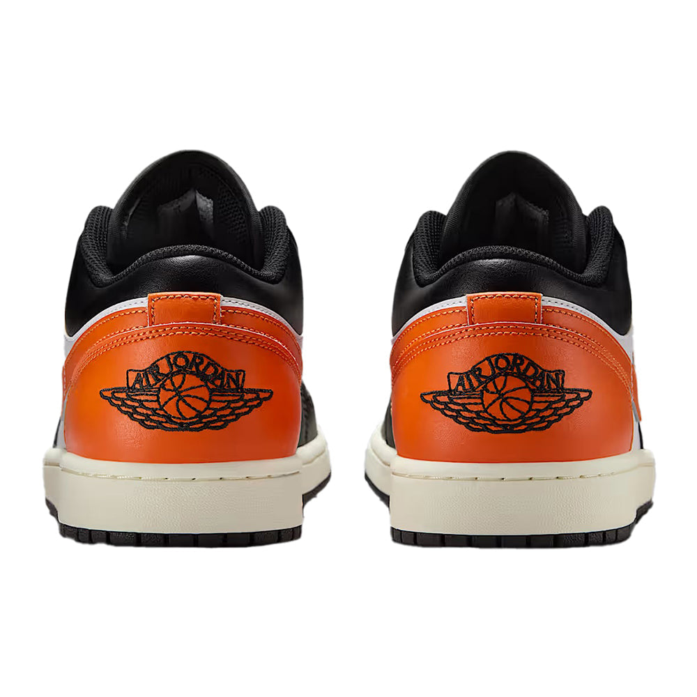 Men's Jordan 1 Low Black/starfish-white-sail (553558 081) Sneakers - Premium Brand Shoes for Men and Women