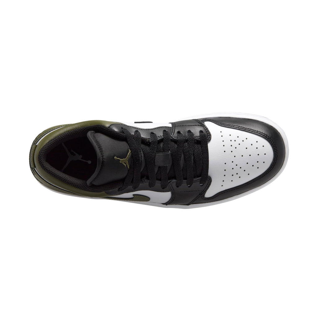 Men's Jordan 1 Low Black/white-medium Olive (553558 092) Sneakers - Premium Brand Shoes for Men and Women