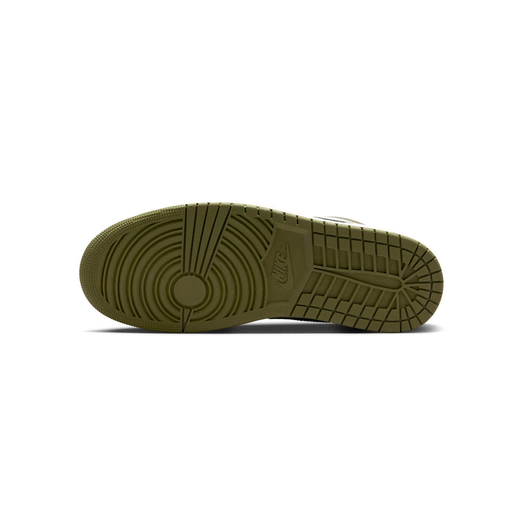 Men's Jordan 1 Low Black/white-medium Olive (553558 092) Sneakers - Premium Brand Shoes for Men and Women