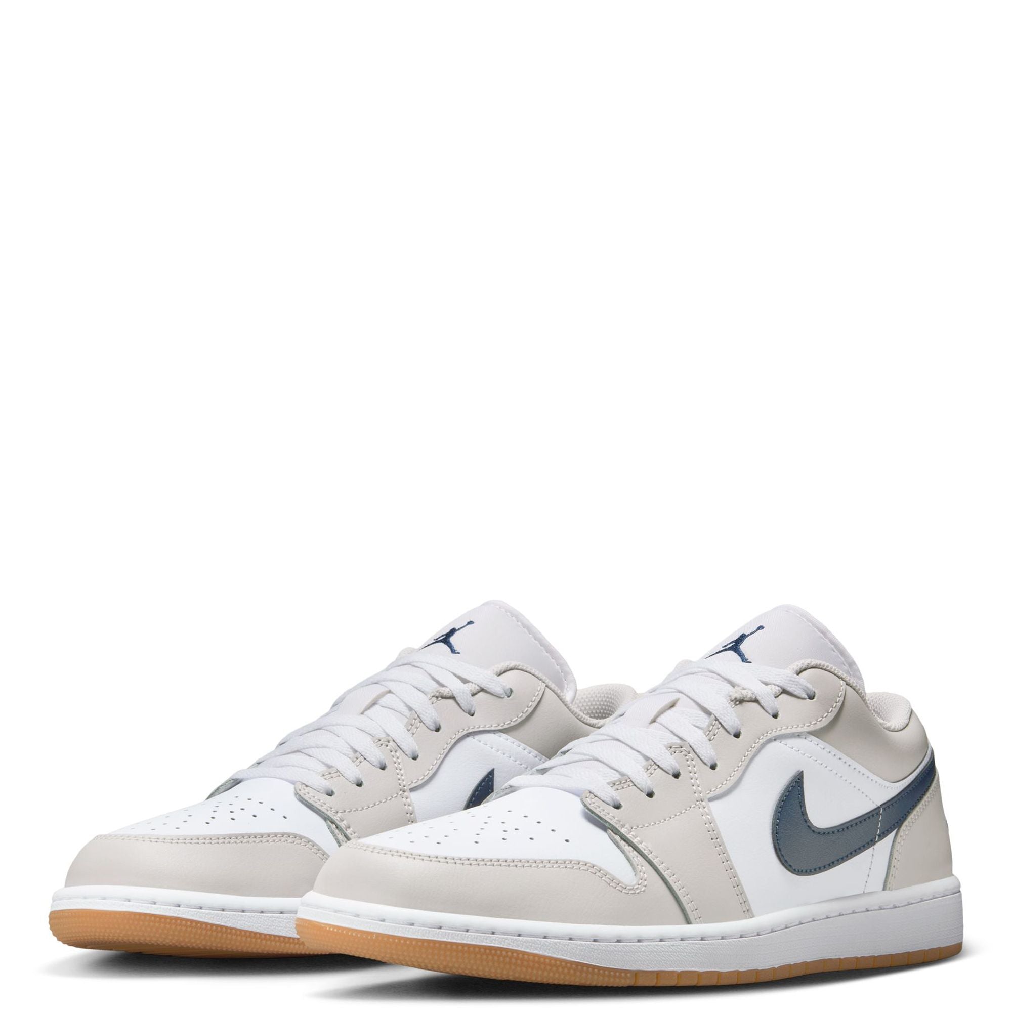 Men's Jordan 1 Low White/midnight Navy (553558 146) Sneakers - Premium Brand Shoes for Men and Women