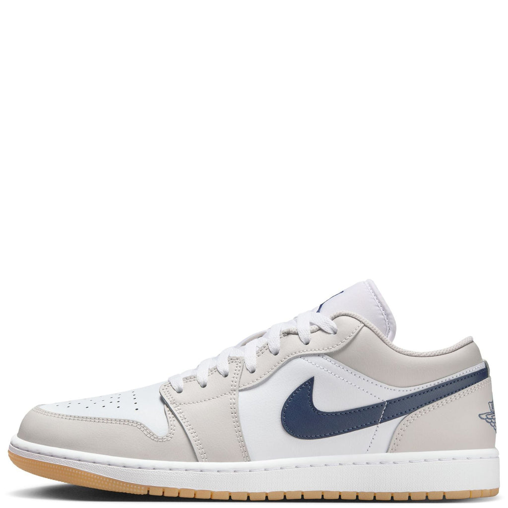 Men's Jordan 1 Low White/midnight Navy (553558 146) Sneakers - Premium Brand Shoes for Men and Women
