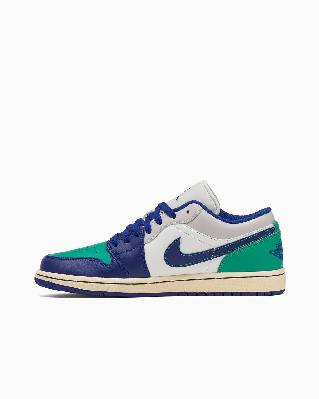 Men's Jordan 1 Low Sail/deep Royal Blue (553558 147) Sneakers - Premium Brand Shoes for Men and Women