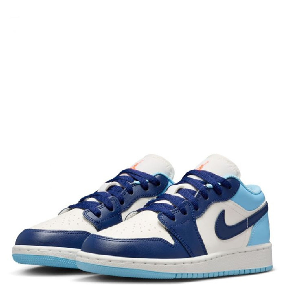 Men's Jordan 1 Low Sail/blue Void-blue Chill (553558 149) Sneakers - Premium Brand Shoes for Men and Women