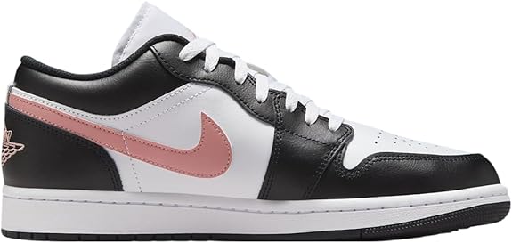 Men's Jordan 1 Low White/rust Pink-black (553558 165) Sneakers - Premium Brand Shoes for Men and Women