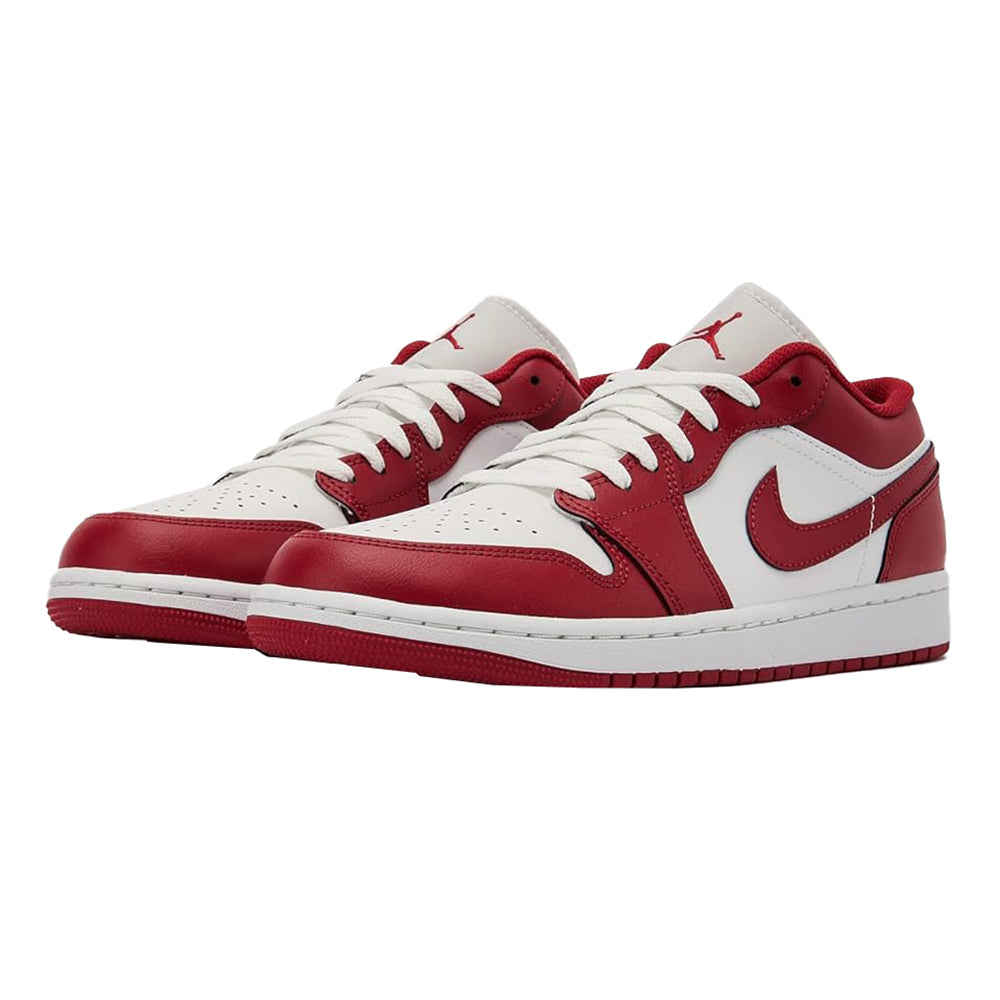Men's Jordan 1 Low Summit White/varsity Red (553558 166) Sneakers - Premium Brand Shoes for Men and Women