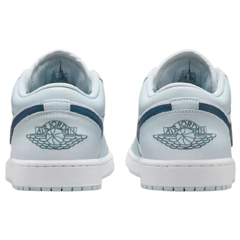 Men's Jordan 1 Low Aura/squadron Blue-white (553558 400) Sneakers - Premium Brand Shoes for Men and Women