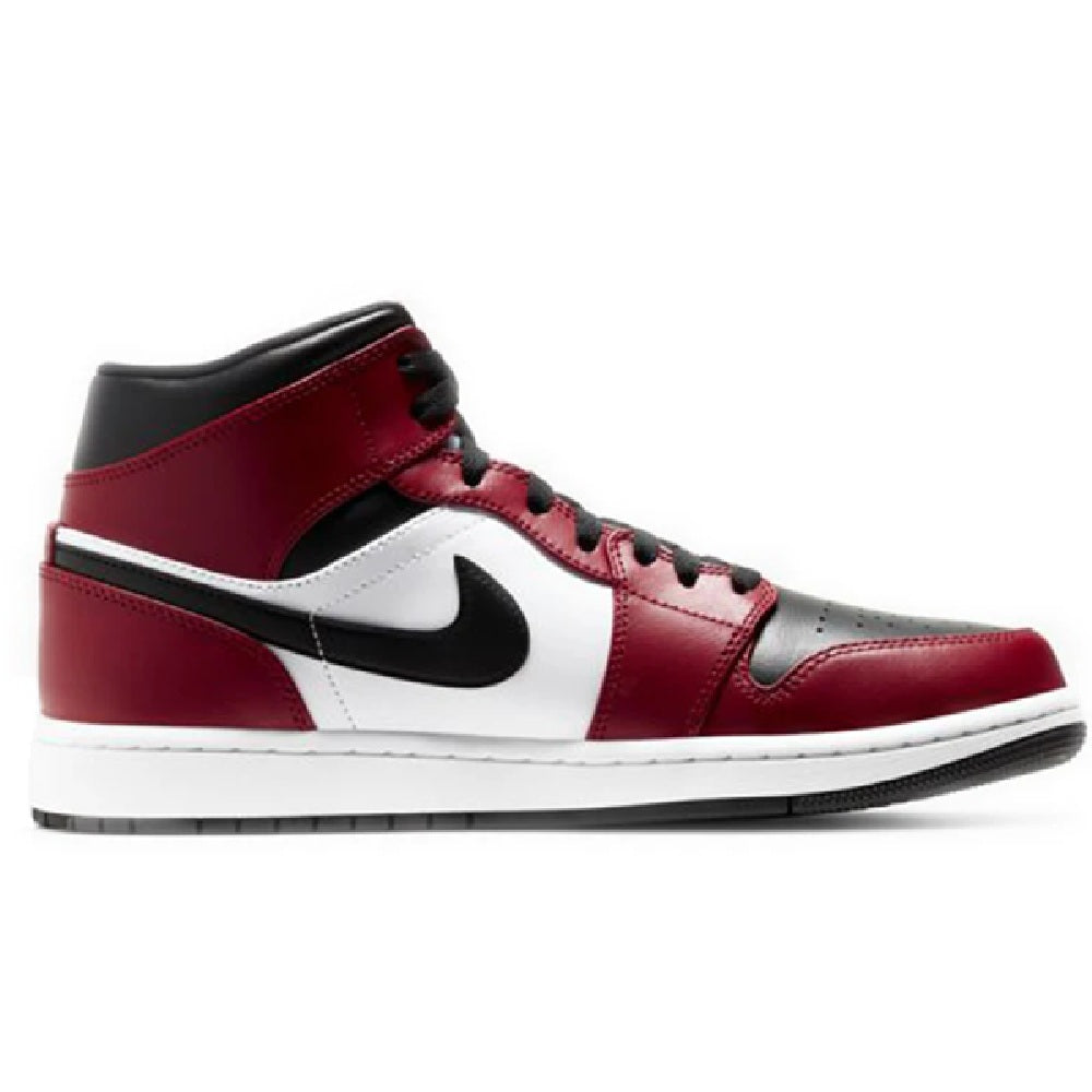 Men's Jordan 1 Mid Black/black-gym Red (554724 069) Sneakers - Premium Brand Shoes for Men and Women