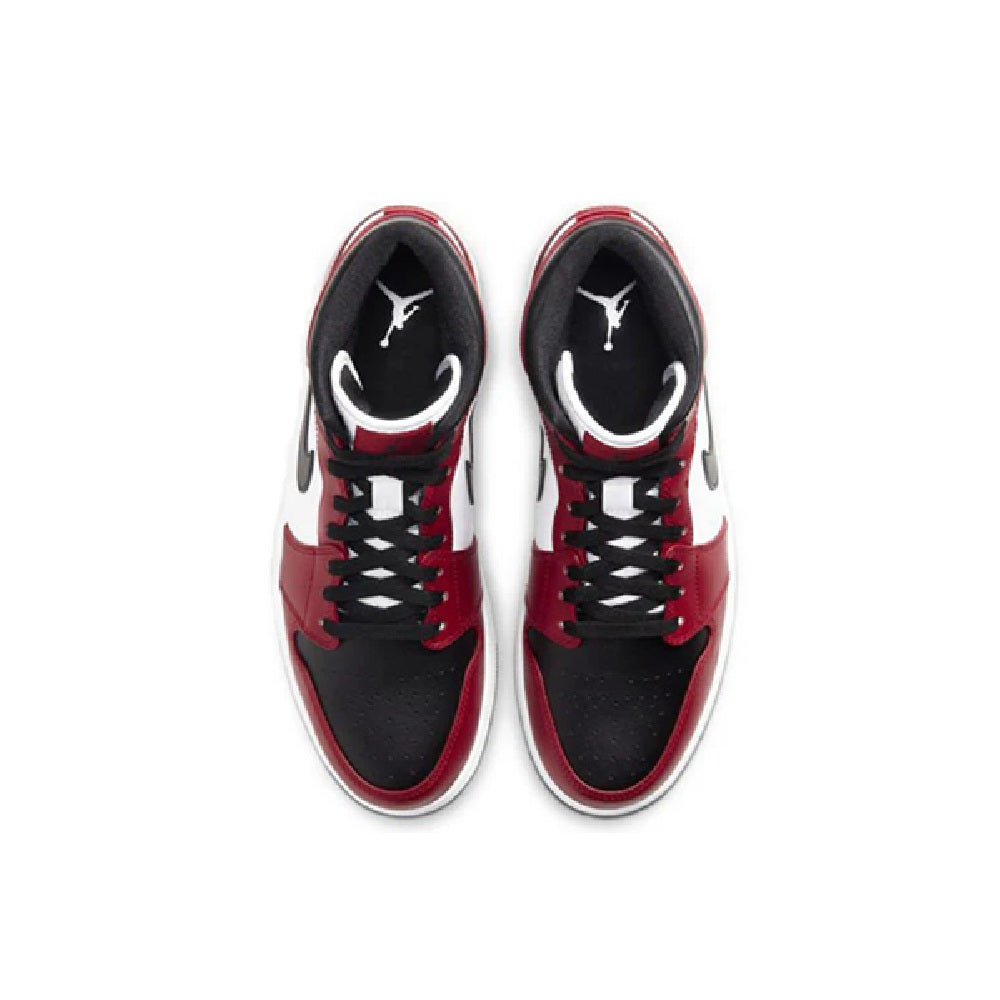 Men's Jordan 1 Mid Black/black-gym Red (554724 069) Sneakers - Premium Brand Shoes for Men and Women
