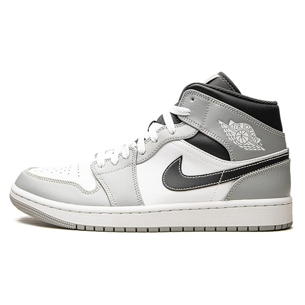 Men's Jordan 1 Mid LT Smoke Grey/white-anthracite (554724 078) Sneakers - Premium Brand Shoes for Men and Women