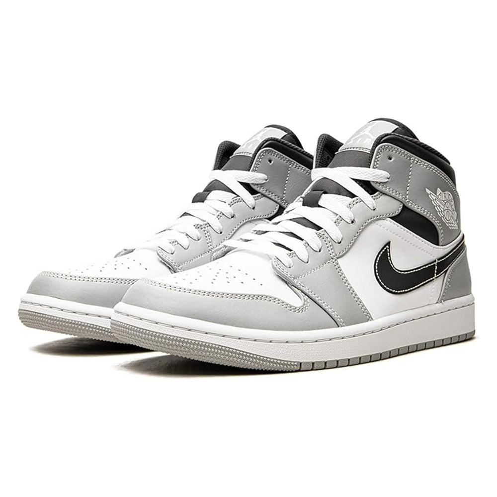 Men's Jordan 1 Mid LT Smoke Grey/white-anthracite (554724 078) Sneakers - Premium Brand Shoes for Men and Women