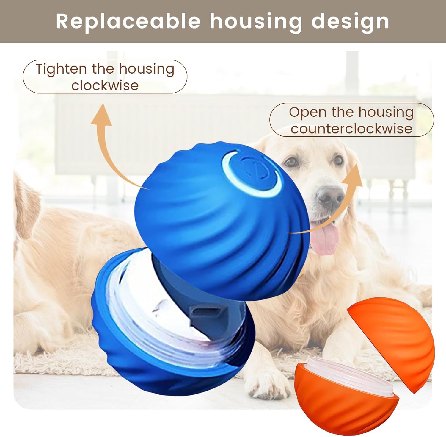 Gravity Bouncing Dog Ball Interactive Pet Chew Toy