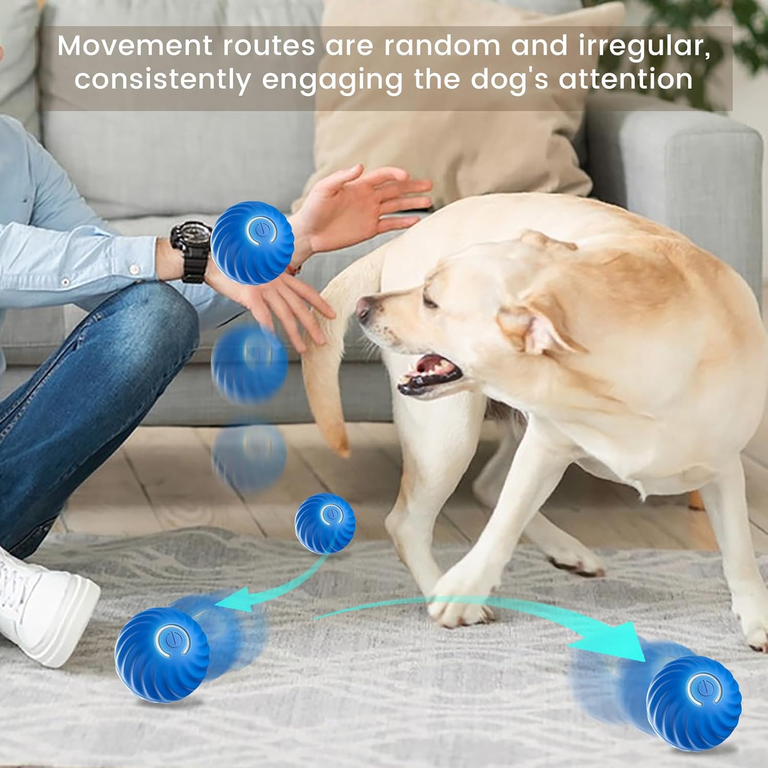 Gravity Bouncing Dog Ball Interactive Pet Chew Toy