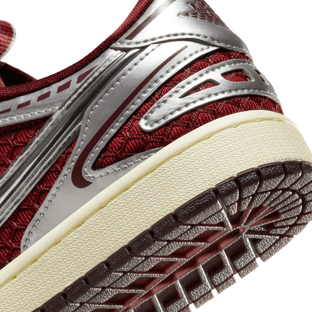 Air Jordan 1 Low Method of Make V3 'Dark Team Red Metallic Silver' Women's (2025)