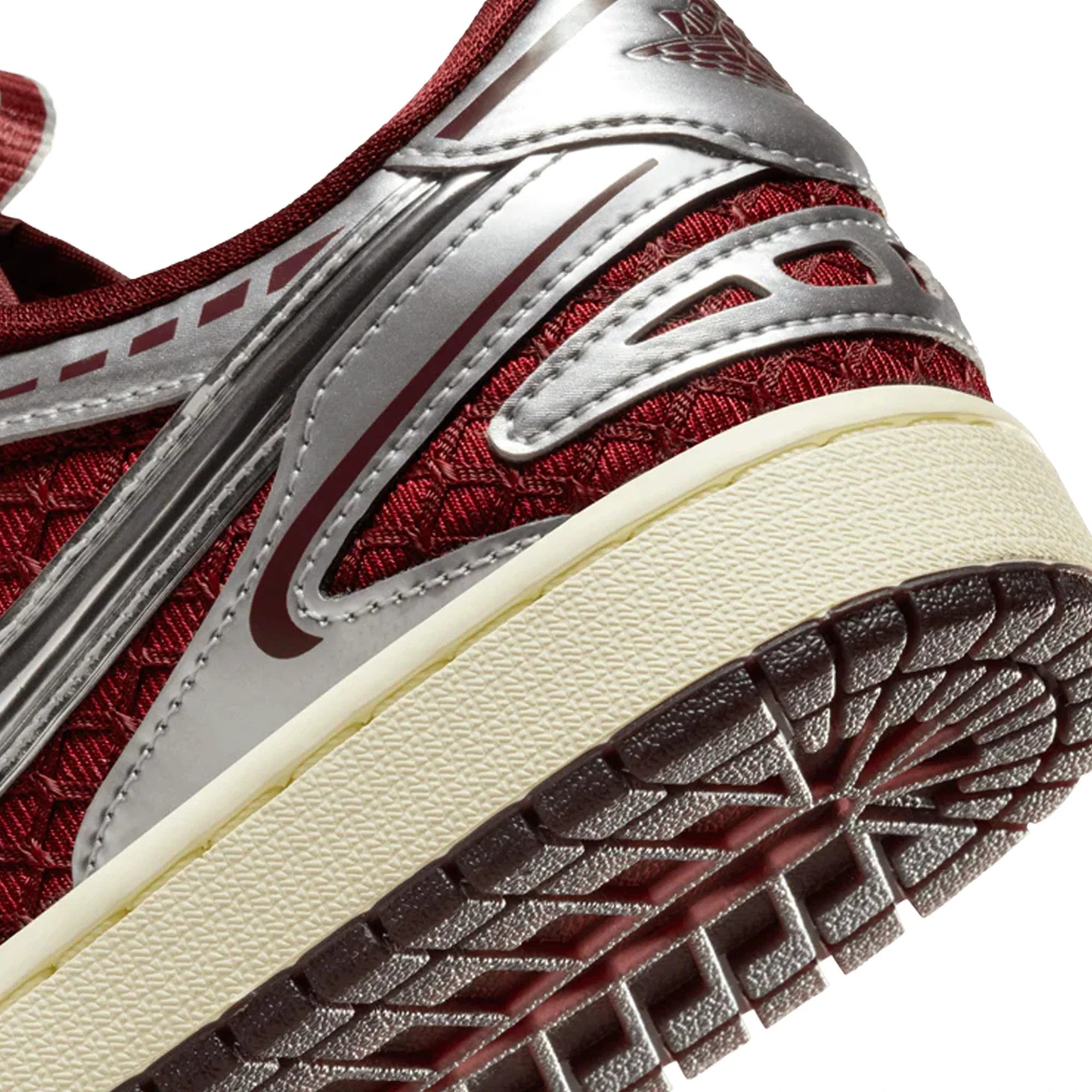 Air Jordan 1 Low Method of Make V3 'Dark Team Red Metallic Silver' Women's (2025)