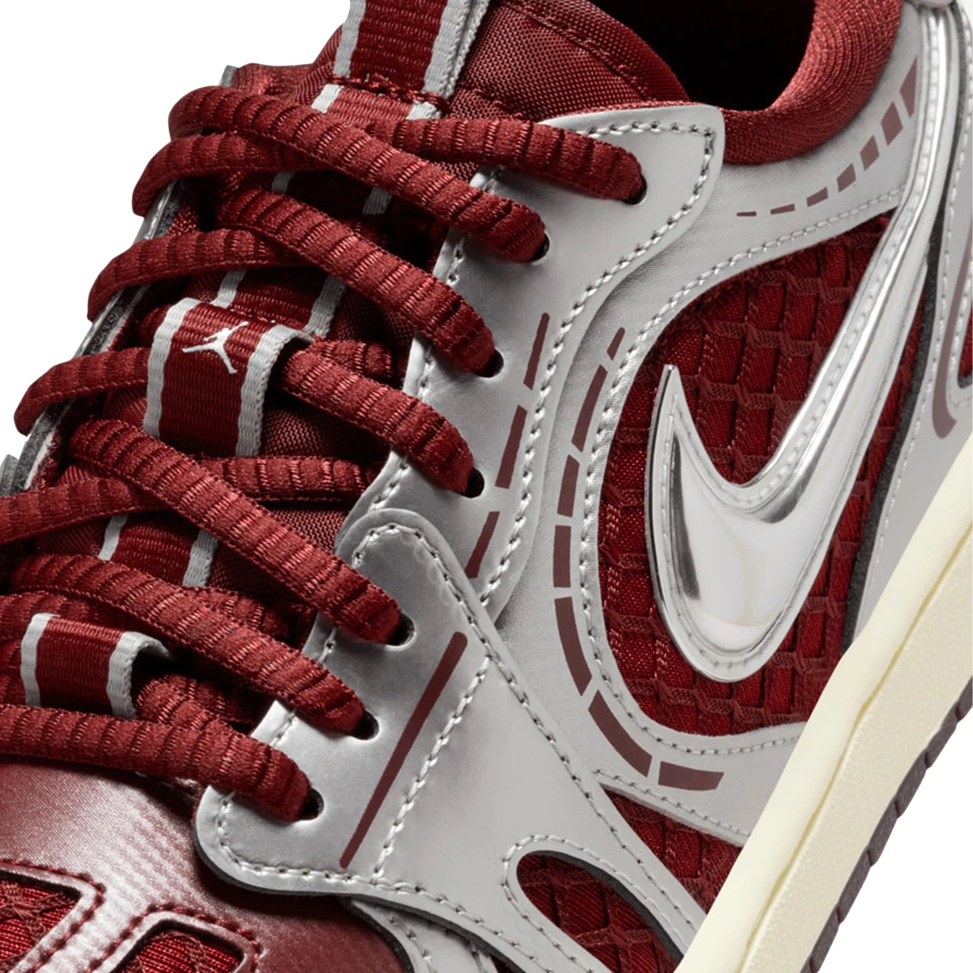 Air Jordan 1 Low Method of Make V3 'Dark Team Red Metallic Silver' Women's (2025)