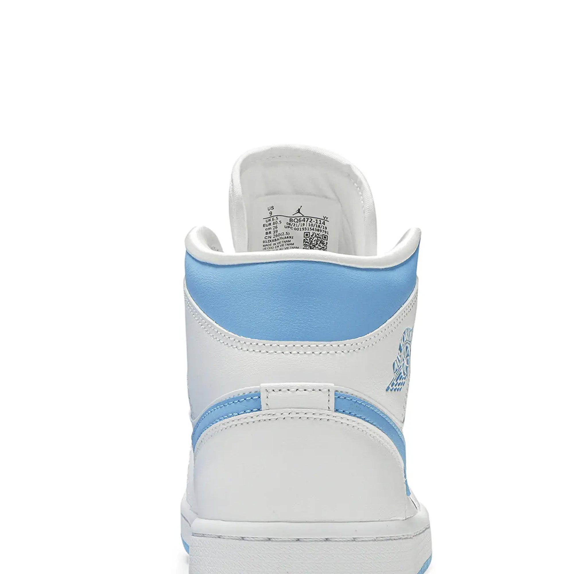 Air Jordan 1 Mid 'UNC' Women's (2020)