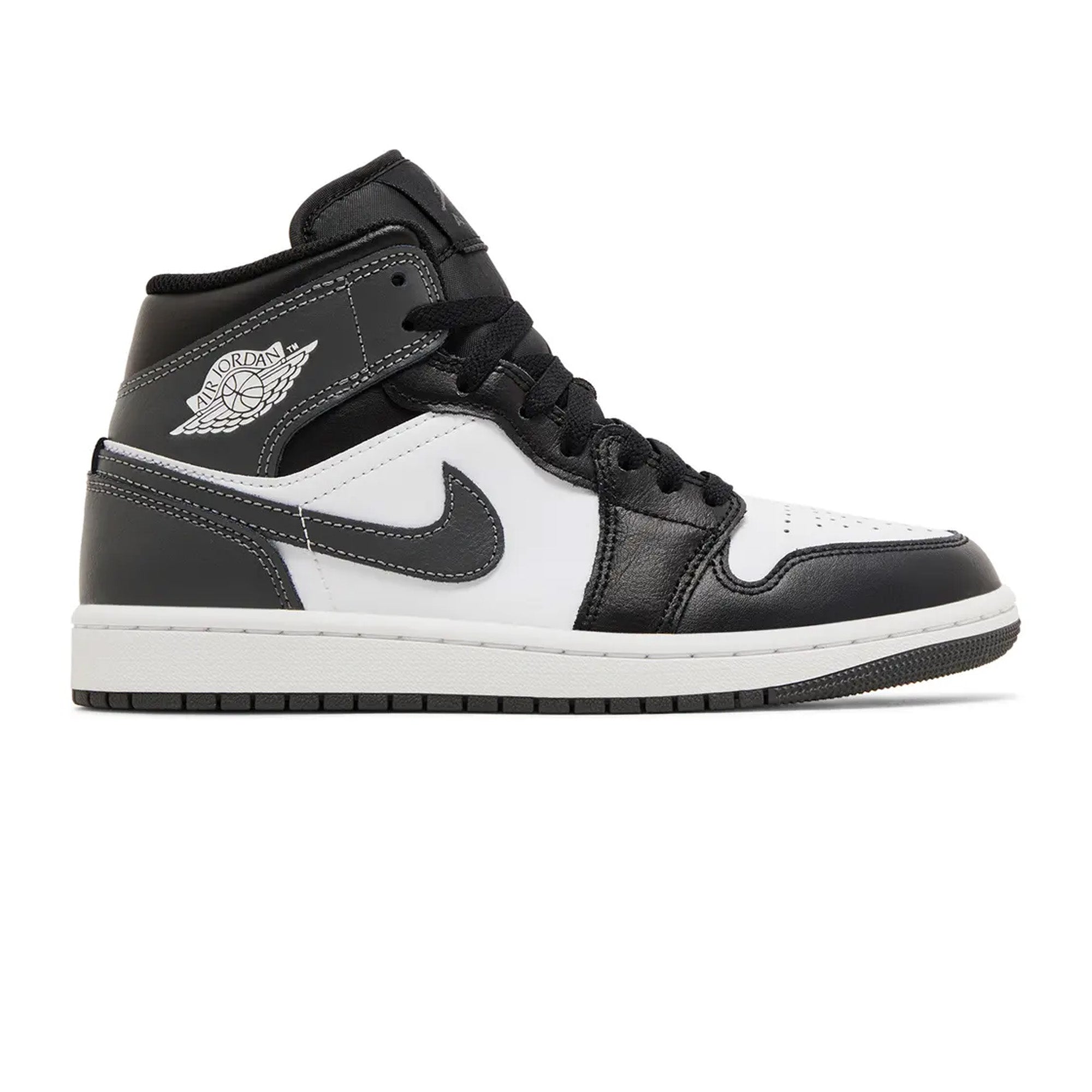 Air Jordan 1 Mid 'Black White Iron Grey' (2024)