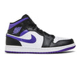 Air Jordan 1 Mid 'White Black Purple' (2022)