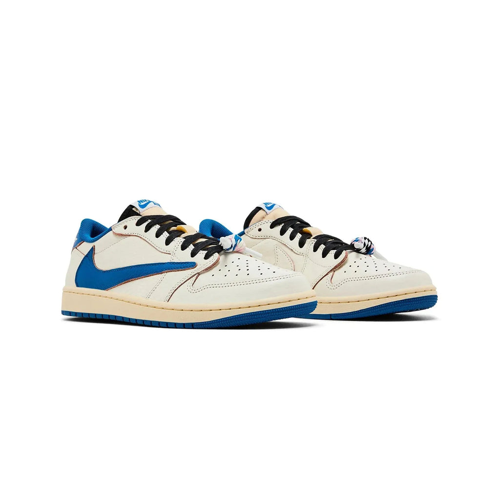 Air Jordan 1 Retro Low OG SP Fragment x Travis Scott 'Sail / Military Blue' (2025)