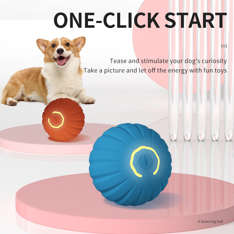 Gravity Bouncing Dog Ball Interactive Pet Chew Toy