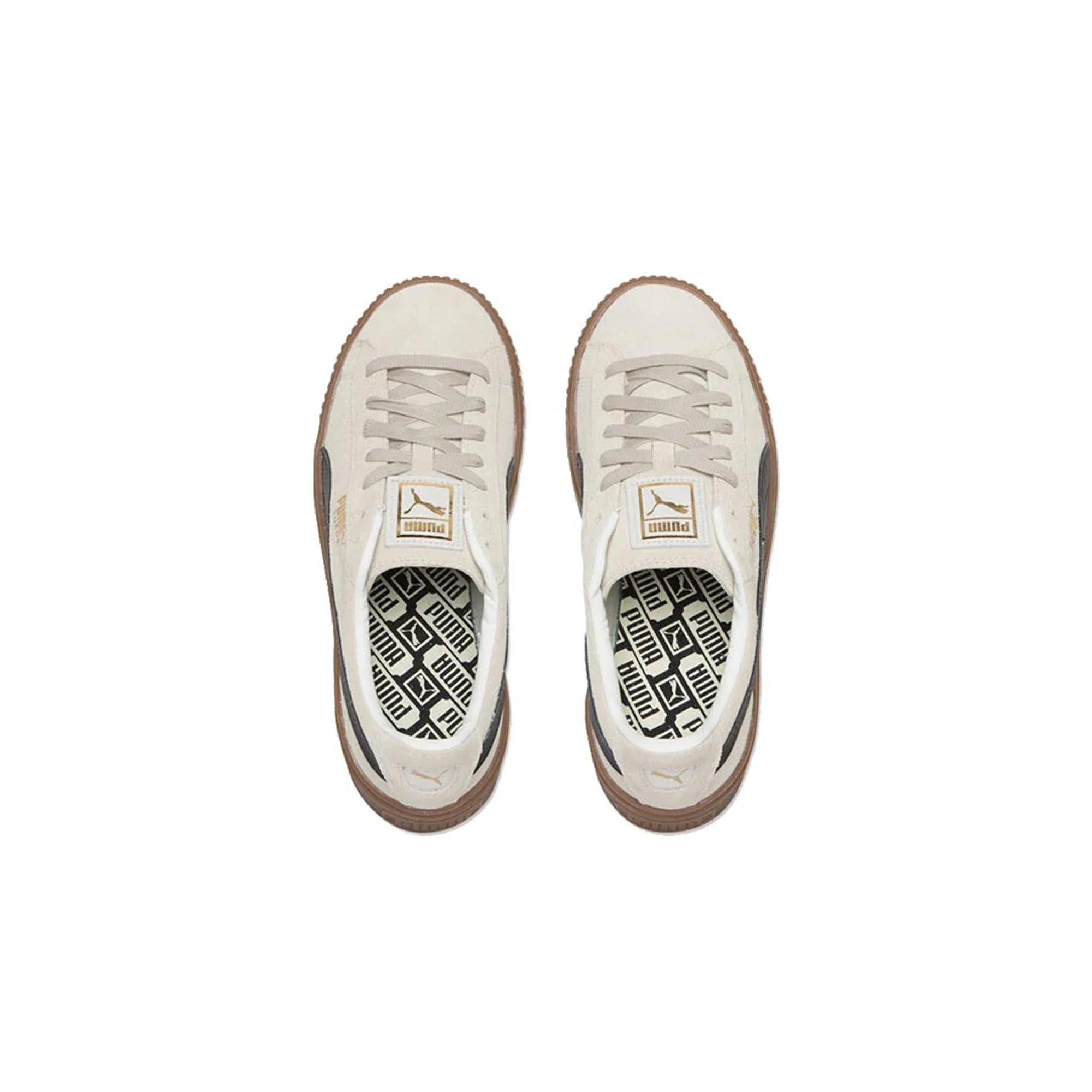 Puma Suede Platform Core 'Whisper White Black' Women's