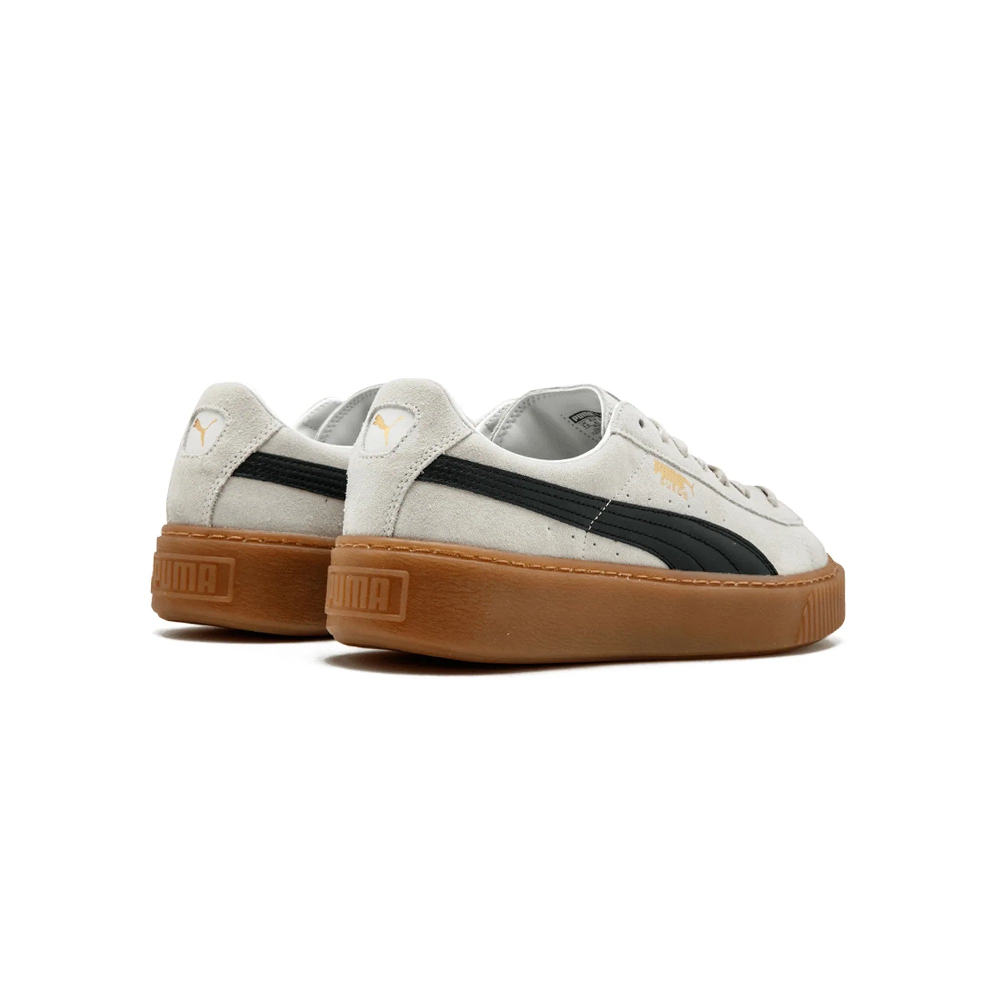 Puma Suede Platform Core 'Whisper White Black' Women's
