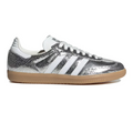 adidas Samba OG Silver Metallic Cracked Leather (Women's)