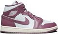 Women's Air Jordan 1 Mid Pure Platinum/sky J Mauve-sail (bq6472 050) Sneakers - Premium Brand Shoes for Men and Women