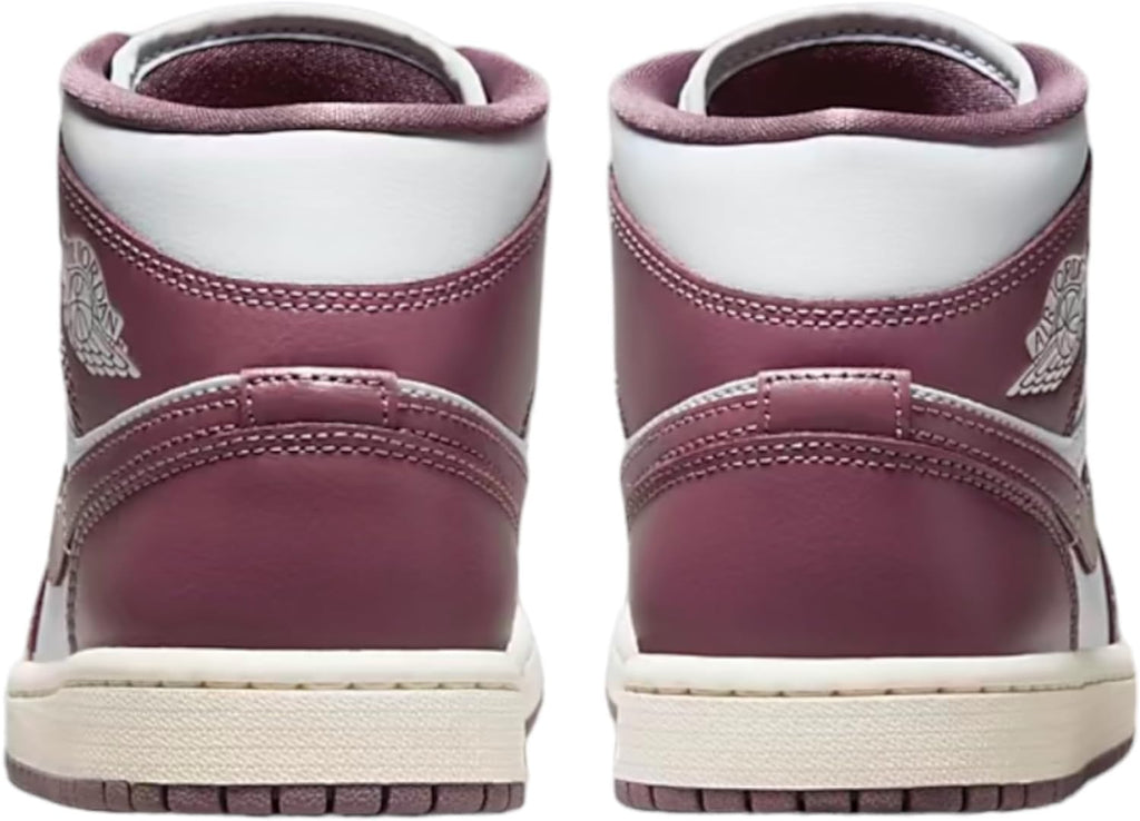Women's Air Jordan 1 Mid Pure Platinum/sky J Mauve-sail (bq6472 050) Sneakers - Premium Brand Shoes for Men and Women