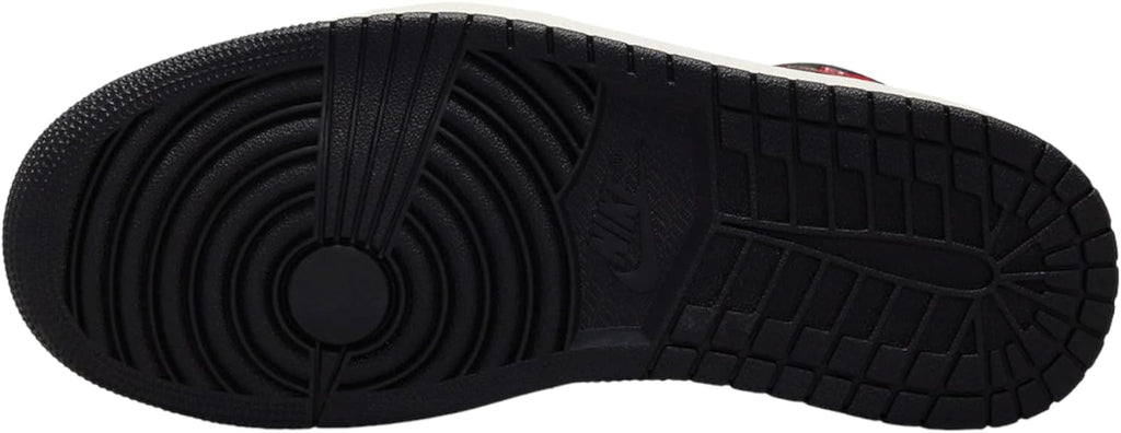 Women's Air Jordan 1 Mid Black/gym Red-sail (bq6472 061) Sneakers - Premium Brand Shoes for Men and Women
